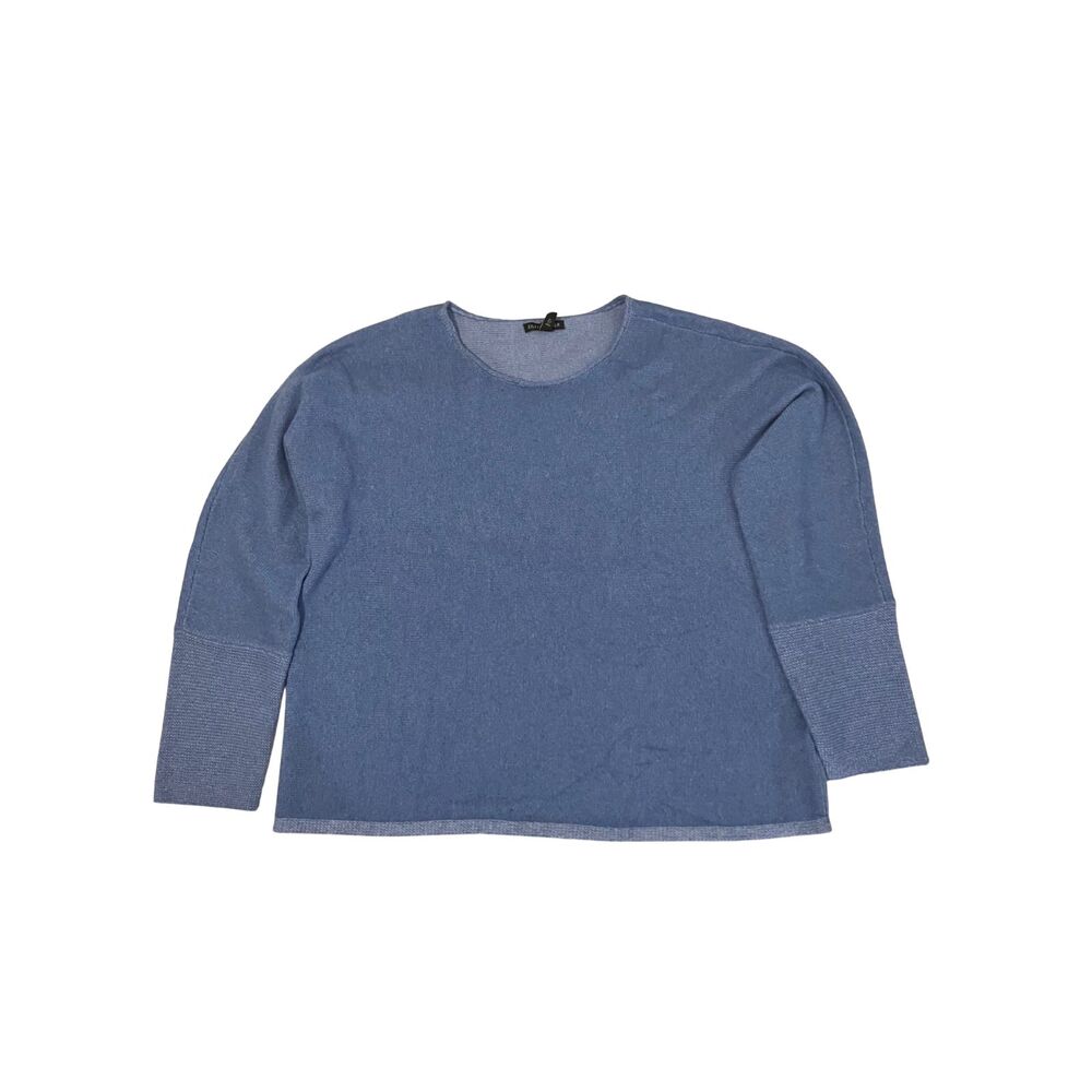 Eileen Fisher Blue Cashmere Blend Knit Sweater – Size L - Picture 2 of 7